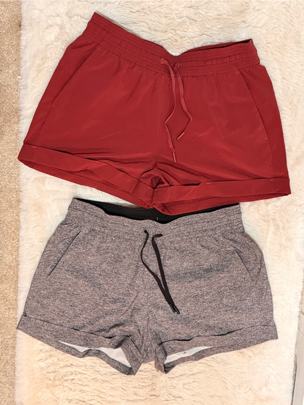lululemon athletica Red & Gray Women’s Athletic Shorts Pack